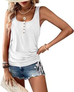 Hauts d'été pour femmes T-shirts tricotés à manches courtes T-shirts de base mignons et basiques pour sortir - Product Image 6