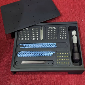 2025 Stainless Quality Manual Mini CMF 1.5mm/2.0mm Titanium Veterinary Use Class I Maxillofacial Plate <b>Screw</b> Instrument <b>Set</b> 1 - Product Image 1