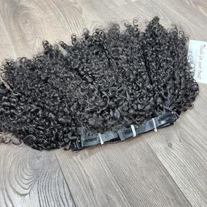 Clip dans les extensions de cheveux Clip dans Double Drawn 100% cheveux humains vietnamiens - Product Image 5