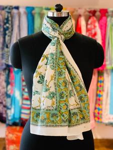 Latest Design <b>Indian</b> 100% Cotton Block Printed Square <b>Scarf</b> Handkerchiefs Soft Cotton Hand-Block Pareo Women Wide Cotton Hijab - Product Image 3