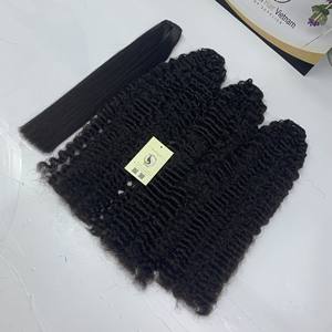 Extensiones de pelo humano de alta calidad de Vietnam Genius Weft Raw Hair con estilos ondulados y rizados disponibles - Product Image 3