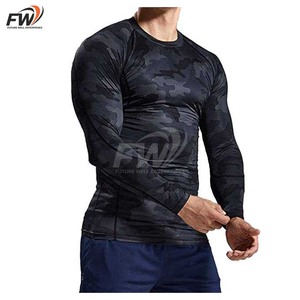 Camiseta de Manga Larga para Surf, Rashguard de BJJ, Elástica en 4 Direcciones, Manga Raglán, Costuras Planas, Sin Costuras, para Natación, para Hombre - Product Image 5