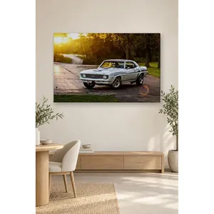 Fida White Classic Camaro en impression sur toile Golden Light - Product Image 4