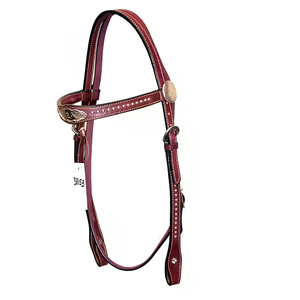 Bride de cheval en cuir occidental réglable de qualité supérieure pour l'entraînement et les spectacles d'équitation - Product Image 1