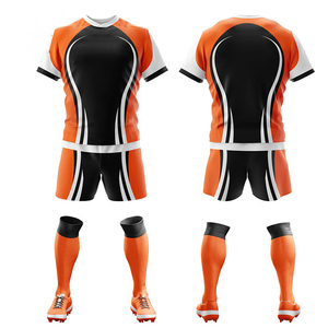 Conjunto de Uniforme de Rugby Unisex de Alta Calidad, Transpirable, con Impresión de Logotipo Personalizado, Colores y Tallas Personalizadas, 100% Poliéster de Secado Rápido - Product Image 3