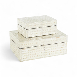 Mother of Pearl Modern Luxury Jewelry <b>Box</b> Flexible Functional Design Handmade Shell Inlay OEM ODM Vietnam Factory Wholesale - Product Image 2