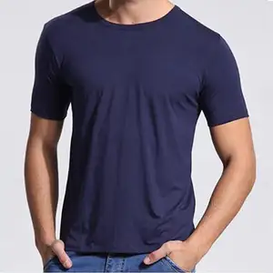 Men's Cotton Bamboo Fiber Soft Body T Shirt Casual Blank Crew Neck T-Shirts 100% Cotton Bamboo Fiber Men T-Shirts from Pakistan
