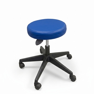 Modern Backless Rolling <b>Stool</b> Ergonomic PU Leather Upholstery Wheels Adjustable Height Steel Frame Home Office Hotel Office - Product Image 5