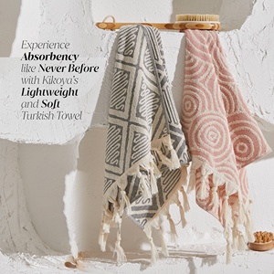 Serviette de toilette turque double épaisseur en jacquard, 3 motifs - Product Image 2