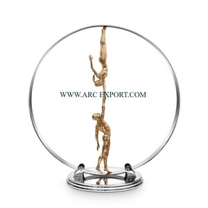 Floral Stylish Metal Sculpture and Decorative Tabletop Object in Wholesale Creative Designer Fancy Look Accent Statue Sculpture - Product Image 4