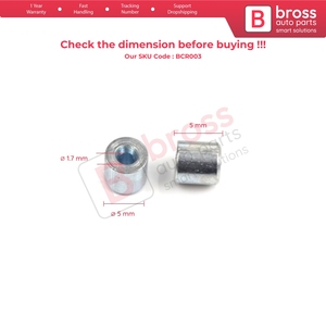 BCR003 BCR003 สายเคเบิลรีเลย์หน้าต่าง สายรัด ปลายสาย หมุดยึด 5x5/1.7 มม. 100 ชิ้น - Product Image 5