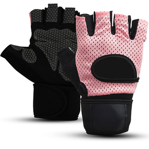Fitness haltérophilie demi-doigt gants de gymnastique matériau PU respirant unisexe sport gants de gymnastique et d'équitation - Product Image 3