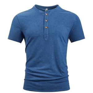 Haute qualité 100% coton hommes T-Shirt en gros recadrée classique grande taille manches courtes respirant tricoté tissu - Product Image 3