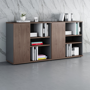 Modern Style Melamine Filing Cabinet Low Bookcase <b>Office</b> Desk Document Printer Storage Workshop School Warehouse Use Durable Cre - Product Image 3