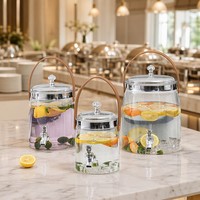 Distributeur de boissons froides en PET recyclable, avec joint en silicone anti-fuite et robinet, capacité 18,5 L, logo personnalisé, vente en gros OEM