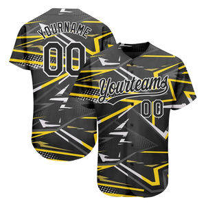 Vente en gros personnalisé maillot de baseball respirant nouveau design de haute qualité séchage rapide maillot de baseball fabriqué avec un tissu de haute qualité - Product Image 2