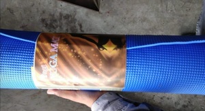 Pliable Rectangle Caoutchouc EVA Fitness Voyage Yoga Tapis 1mm Étanche Imprimé Position Ligne Écologique Sangle De Transport 10L Mixte - Product Image 3