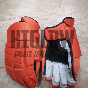 Guantes de Hockey sobre Hielo Ajustables de Cuero y Fibra de Carbono HI-GLOW para Adultos y Mayores de 13'' y 14'', con Servicios Duraderos OEM - Product Image 4