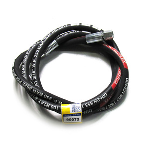 ยางคุณภาพสูงยี่ห้อ QSP สภาพใหม่ สำหรับอะไหล่รถบรรทุกขนส่งสินค้า OEM LCT003K02BA สายลดระดับห้องโดยสาร M121.5 แบบตรง-งอ 90 องศา 60 ซม. - Product Image 1
