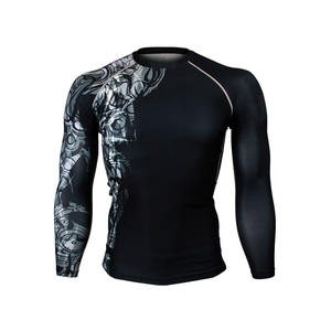 Camiseta de compresión transpirable para hombre, ropa deportiva personalizada, proveedor mayorista OEM, ropa de gimnasio y fitness - Product Image 1
