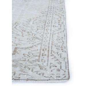 Tapis en laine noué à la main gris et noir vintage Pae-633, tapis de salon rectangulaire abstrait à motif médaillon pour adolescents et maison - Product Image 4