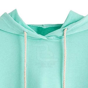 Women Crop <b>Top</b> Hoodie Fashion Casual Custom Logo Long Sleeve Pullover Hooded <b>Sweat</b> <b>Top</b> Streetwear Wholesale Clothing - Product Image 3