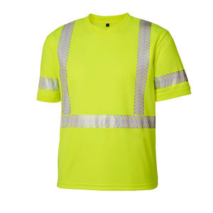 Camiseta de Seguridad Reflectante de Manga Corta de Alta Visibilidad para Hombre, 100% Algodón, Transpirable, Ecológica, de Secado Rápido, Personalizable - Product Image 6