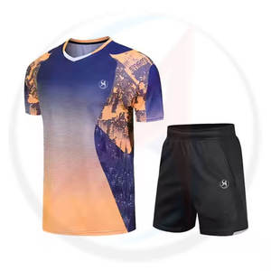 ชุดเครื่องแบบทีมเทนนิสปรับแต่งได้เสื้อ100% กระโปรงและกระโปรงซับเหงื่อทำจากวัสดุโพลีเอสเตอร์สำหรับสโมสรกีฬา - Product Image 1