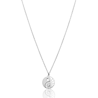 Yin Yang Design hangerketting voor vrouwen, minimalistische vorm, Turkse groothandel, handgemaakt, 925 sterling zilveren sieraden