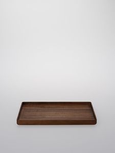 Plateau de service ovale en bois de noyer bio, plateau moderne pour collations, plateau de service de table, derniers plateaux en bois - Product Image 4