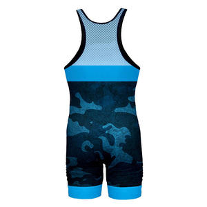 Custom Made Reversible Wrestling Singlets Latest Style for Adults <b>Printed</b> Durable Polyester <b>Material</b> Your Own Logo-ODM Services - Product Image 5