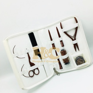 Kit de Pinzas Profesionales para Extensiones de Cabello HOOPER COMPANY, Acero Inoxidable de Grado Quirúrgico, Microperlas, Extensiones Adhesivas Mini, con Logotipo - Product Image 5
