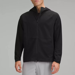 Chaqueta de lluvia con capucha de invierno unisex 100% poliéster impermeable transpirable a prueba de viento con logotipo personalizado para hombres adultos - Product Image 5