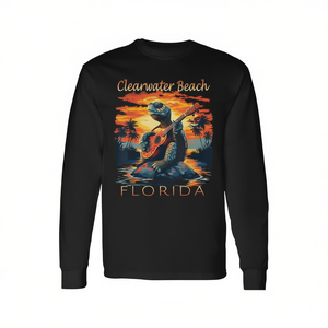 Camiseta de manga larga Clearwater Beach Florida Vacation Turtle para juguetes de playa - Product Image 2