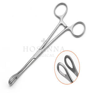 Fórceps de sujeción de esponja Manual de la mejor calidad, fórceps quirúrgicos de acero inoxidable, Material de alta calidad reutilizable de Hosanna Surgical - Product Image 3