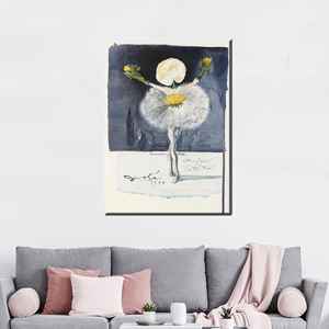 Toile imprimée inspirée de Salvador Dalí - Œuvre d'art abstraite surréaliste, encadrée - Product Image 1