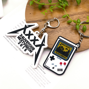 Personalized Promotional Soft PVC Logo 2D Rubber Gift Keychain Custom Logo <b>Key</b> <b>Chain</b>, Marktex - Product Image 1