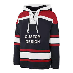 High Quality Custom Made Ice <b>Hockey</b> Hoodie with Twill Embroidery 100% Polyester Fleece Breathable Waterproof Winter Sportswear - Product Image 1