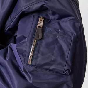 Blouson bomber avec coque imperméable de qualité supérieure, doublure matelassée douce et bordure en tricot côtelé pour un style élégant au quotidien - Product Image 5