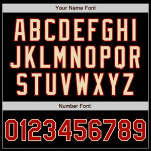 OEM Custom Manufacturer Black <b>Red</b>-Kream Bomber Varsity Letterman Zipper <b>Jacket</b> - Product Image 3