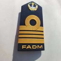 Épaulettes en métal personnalisées, badges, broderies, épaulettes pour uniformes d'aviateurs, accessoires de qualité supérieure, ronpex