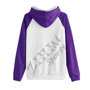 เสื้อมีฮู้ดถักโอเวอร์ไซส์แบบลำลองทันสมัยแขนยาวแบบสวมหัวเสื้อมีฮู้ดทรงโอเวอร์ไซส์สำหรับฤดูหนาวเทคนิคการพิมพ์โลโก้ด้านหน้า - Product Image 3