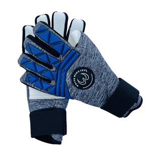 2026 gants de gardien de but de football personnalisés pour le football vert bleu unisexe OEM Logo personnalisé protection des doigts quantité minimale de commande de couleur - Product Image 2