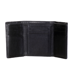 Full Grain Napa Leather <b>Trifold</b> <b>Wallet</b> <b>Men's</b> RFID Card Holder Purse Carteras El Hombre Ledergeldborse Short Open Chairman Lining - Product Image 2