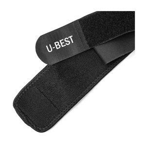 U-BEST Coudière en néoprène réglable avec fermeture auto-agrippante, noire, unisexe, protection pour le basketball toutes saisons - Product Image 1