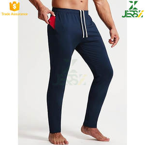 Pantalon de survêtement de gymnastique léger 100% coton pour hommes, jogging fuselé, poches zippées, respirant, séchage rapide, taille moyenne - Product Image 4