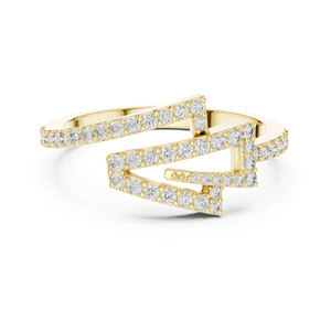 แหวนหยดน้ำเพชรทรงกลมสีโรสโกลด์ 14K สำหรับผู้หญิง |   ชุดลำลองประจำวัน |   เพชรที่เพาะเลี้ยงใหม่ - Product Image 2