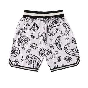 Pantalones cortos de verano para hombre, novedad, malla blanca personalizada, sublimación corta, patrón sólido, cierre de cordón, gran oferta, calle - Product Image 2
