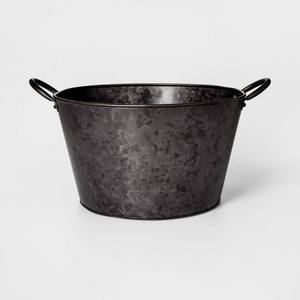 Macetas Modernas de Metal Cónicas en Gris Mate, Estilo Industrial, Cuadradas, de Zinc, con Asas, Decoración de Jardín Exterior de Lujo - Product Image 2