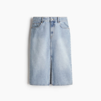 Jupe en jean tendance pour femme, design personnalisé, décontractée, taille normale, longueur midi, boutonnée, teinte en pièce, été, OEM ODM, séchage rapide